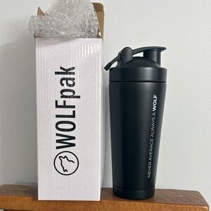 WOLFpak Black Shaker Bottle